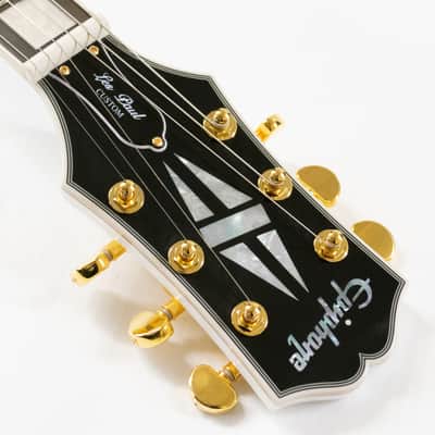 Epiphone Les Paul Custom Electric Guitar - Alpine White image 8