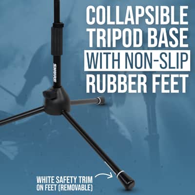 B-Stock Shure by Gator Low-Profile Tripod Mic Stand with Adjustable Height and Telescoping Boom; (SH-TRIPODSTANDLP) image 3