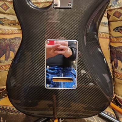 Graphite Stratocaster with David Gilmore  EMG DG-20 Loaded Pickguard image 7