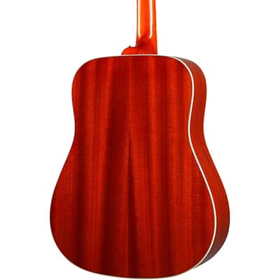 Epiphone Inspired by Gibson Hummingbird Acoustic-Electric Guitar - Aged Cherry Sunburst image 4