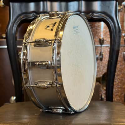 VINTAGE 1970's Ludwig 5x14 Standard Aluminum image 5
