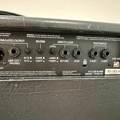 Blackstar HT Club 40 MKII 40-Watt 1x12" Tube Guitar Combo 2017 - 2023 - Black image 9