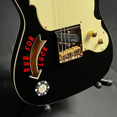 Joe Doe 'The Gambler' JDV32 Limited Edition Electric Guitar Gloss Black w/ Case image 3