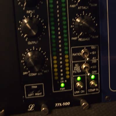Lindell Audio 77X-500 Stereo Compressor / Limiter 500 Series Module 2010s - Black image 6