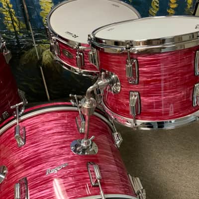 Rogers 12/14/20 Covington red ripple drum set. One of a kind. Vintage build. Video image 3