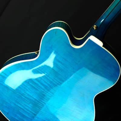 Heritage  Super Eagle 1998 Blue Sunburst Rare Archtop Guitar image 12