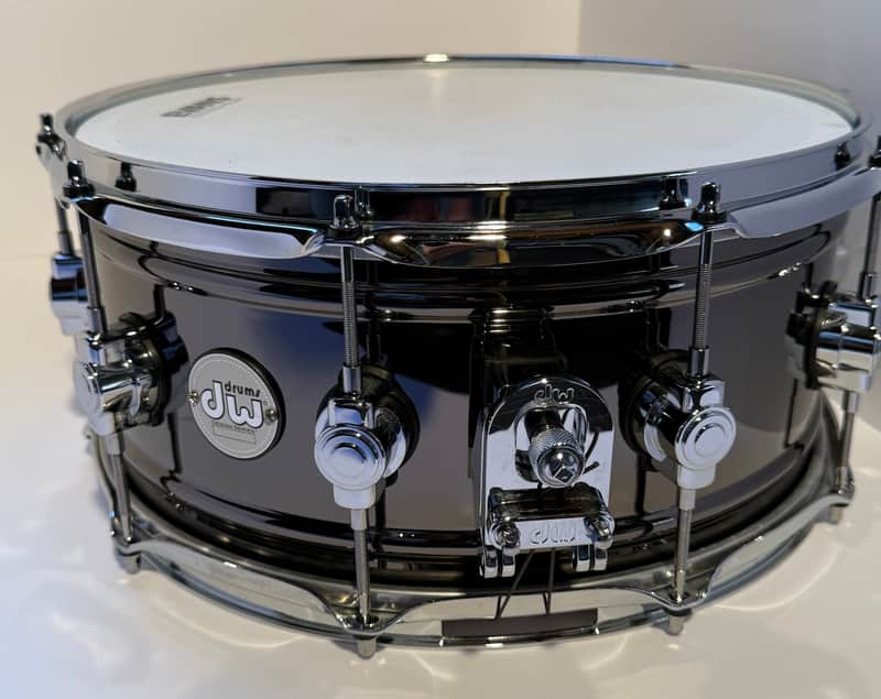 DW Design Series 6.5x14" Black Nickel Over Brass Snare Drum 2017 - Present - Black Nickel Over Brass image 1