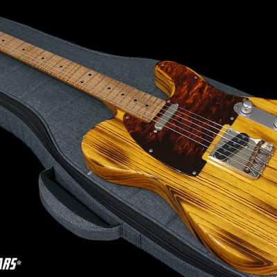 Patrick James Eggle Guitars Oz-T Tele in Torched Butterscotch w/ Roasted Flame Maple Neck image 3