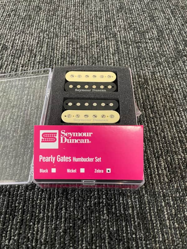 Seymour Duncan Pearly Gates Humbucker Pickup Set, Zebra - OPEN BOX image 1