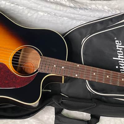 NEW! Epiphone Inspired by Gibson J-45 Standard EC Acoustic-Electric Guitar - Vintage Sunburst - 5.5lbs - Authorized Dealer - G07109 image 5