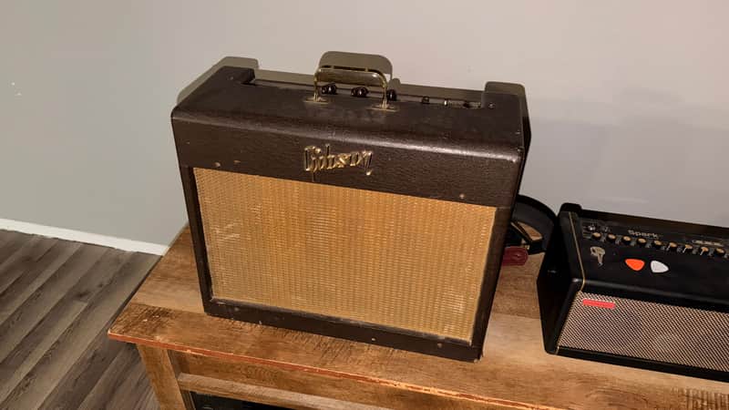 Gibson  GA-6 1957 - Black/Brown and Gold image 1