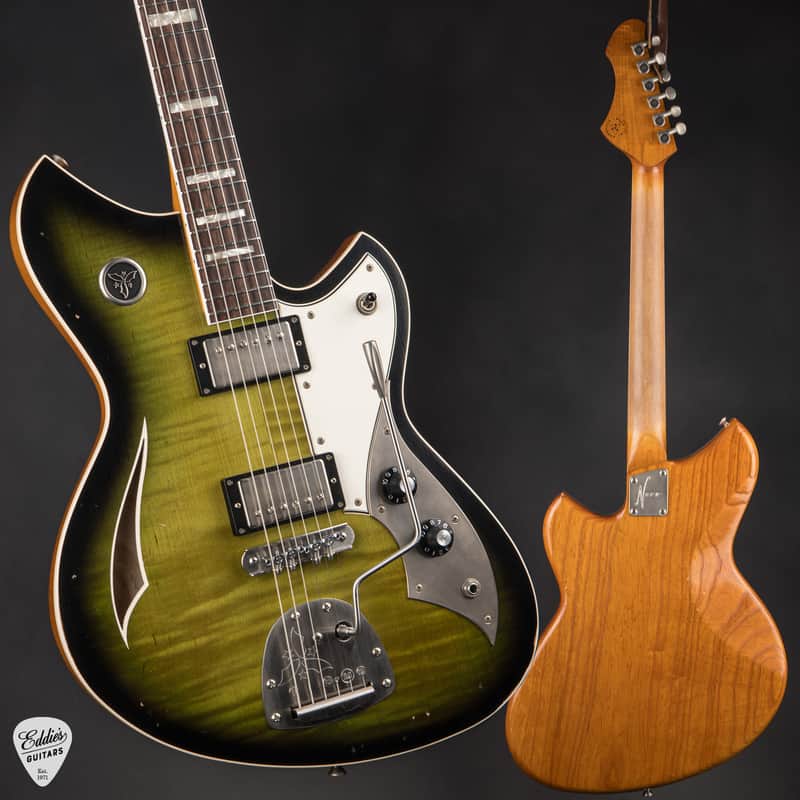 Novo Maple Top Miris JHH Dealer LTD - Cat's Eye Burst w/ Amber Back & Sides #261153 image 1