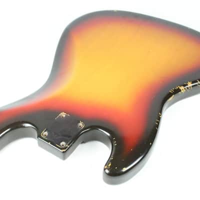 1969 Vintage Fender Jazz Bass Alder 4-Bolt Sunburst BODY ~Original Finish~ 1960s USA Early-CBS image 13