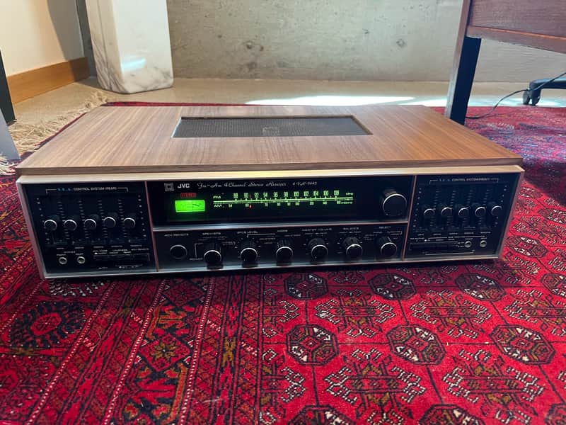 JVC 4VR-5445 Quadraphonic Receiver: Fully Serviced & Gorgeous Walnut Cabinet image 1