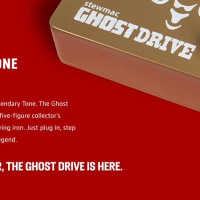 StewMac Ghost Drive Transparent Overdrive Pedal – Authentic Klon–Inspired Circuit – StewMac Professionally Built Overdrive Effects Pedal, NO ASSEMBLY REQUIRED! Gold image 12