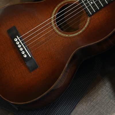 2015 Martin Custom Shop Size 5 Terz 12 Fret Flamed Mahogany Acoustic Guitar Sunburst + OHSC image 6