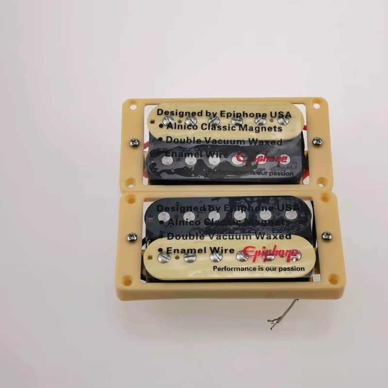 Epiphone Zebra Guitar Alnico Humbucker Neck and Bridge Pickups Set image 1