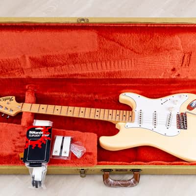 2016 Fender Yngwie Malmsteen Signature Stratocaster Yellow White w/ Seymour Duncan YJM & Tweed Case, Japan MIJ image 21
