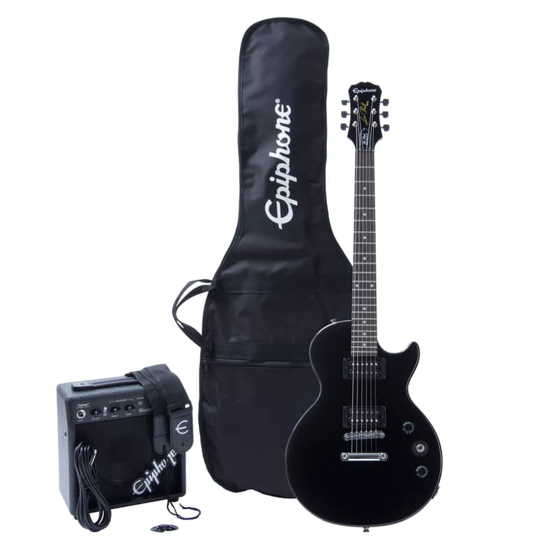 Epiphone Les Paul Player Pack EB Ebony - Beginner electric guitar kit image 1