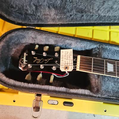 Epiphone flametop les paul ,cherry red Older model in minty condition, circa 1995 image 2