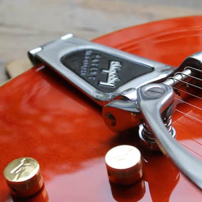 GRETSCH G6120DE Duane Eddy Signature Hollow Body Desert Sunrise, Hardcase, Papers, 3, 18 KG image 13