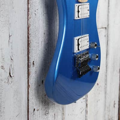 Kramer Pacer Classic Solid Body Electric Guitar Radio Blue Metallic Finish image 8