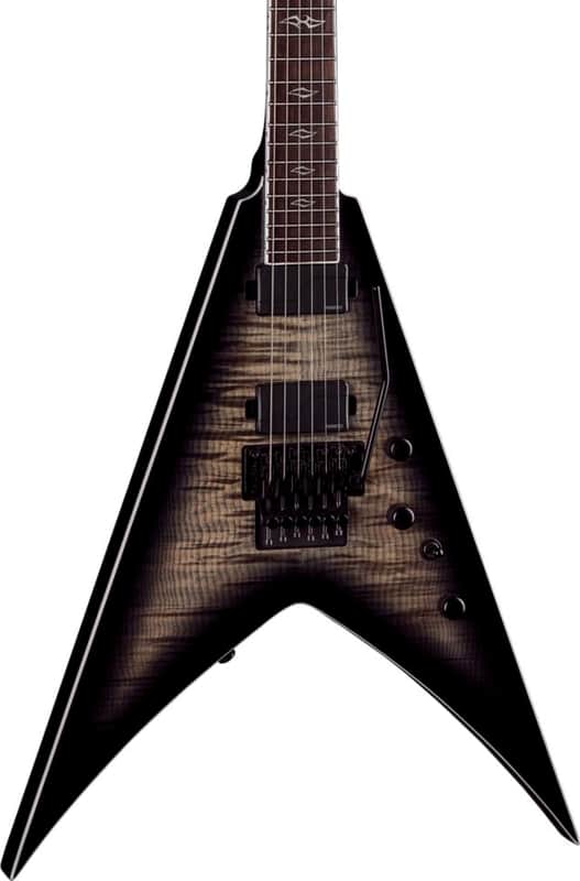 Dean Vengeance Select Floyd Fluence Electric Guitar, Ebony Fingerboard, Charcoal Burst image 1