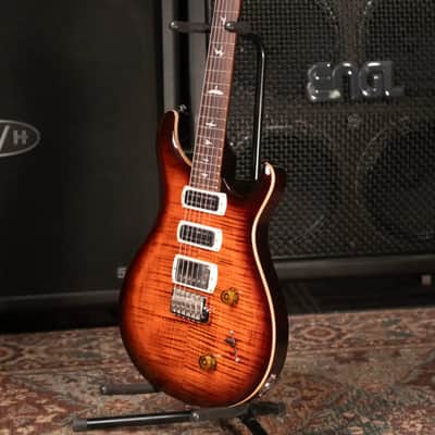 PRS SE Studio Electric Guitar - Orange Tiger Smokeburst with Gig Bag image 13