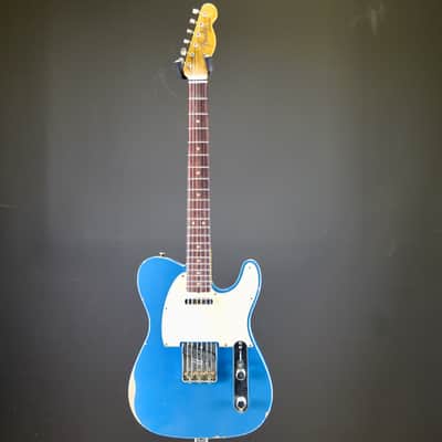 Fender Custom Shop 1963 Telecaster Relic 3A Rosewood Fingerboard Aged Lake Placid Blue image 4