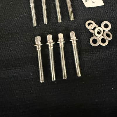 Set of (8)Vintage Camco Snare/ Tom / Floor Tom Tension Rods& Chubby Washers image 1