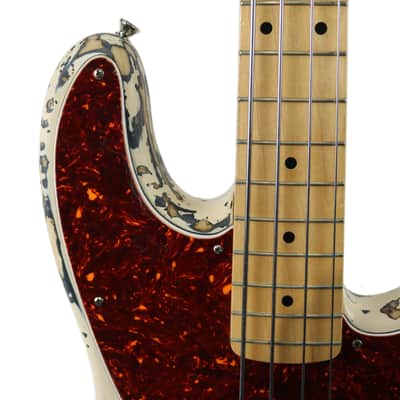 1993 Fender Custom Shop ‘50s P/J Precision Jazz Bass Olympic White Relic image 7