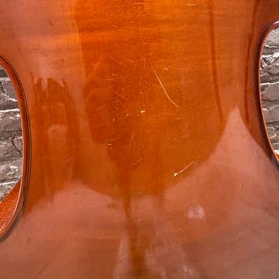Palatino VC-450 1/2 Size Handcrafted Cello w/ Gig Bag – Repaired Cracks – Used Good image 12