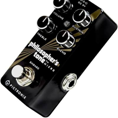 Pigtronix Guitar Compression Effects Pedal, Black (PTM) image 2