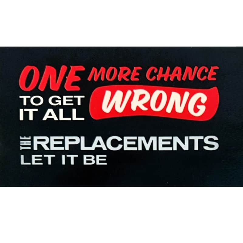 THE REPLACEMENTS Let It Be Deluxe Anniversary 2025 Ltd Ed New RARE Sticker! Post Punk Rock Alternative Indie Noise Pop New Wave image 1