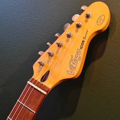Vintage V6MR Icon - Aged Vintage White Over Sunburst image 13