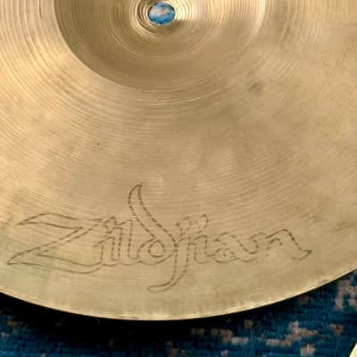 14" VERY LIGHT 1960s EARLY Zildjian A NEW BEAT Hihats 843g 1380g image 8