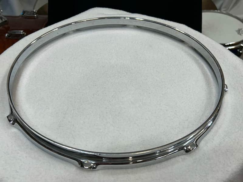 Ludwig 14" - 8 hole Triple Flanged Brass Hoop (465-D-5175) 1965 - chrome image 1