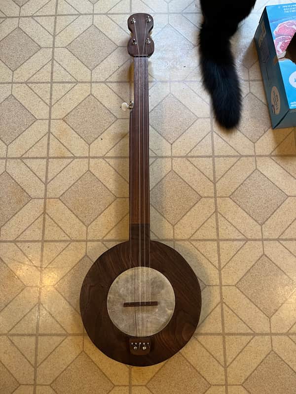 Fretless Mountain Banjo, new, walnut, gotoh tuners, made in West Virginia!! image 1