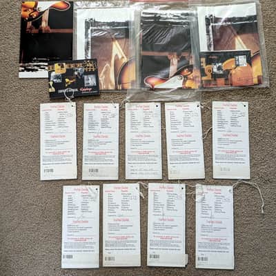 EPIPHONE Case Candy - Warranty Card / Checklist / Inspection Cards / Manuals image 2