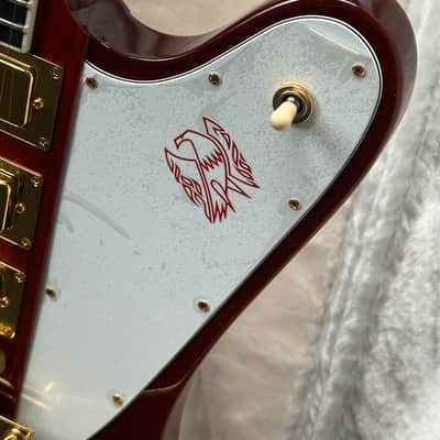 Gibson Firebird VII Cherry & Gold Hardware Excellent with Checklist & Case image 7
