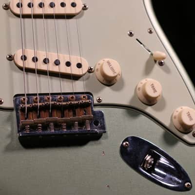 Fender Custom Shop 1959 Stratocaster Journeyman Relic 2024 - Faded Sage Green Metallic image 4