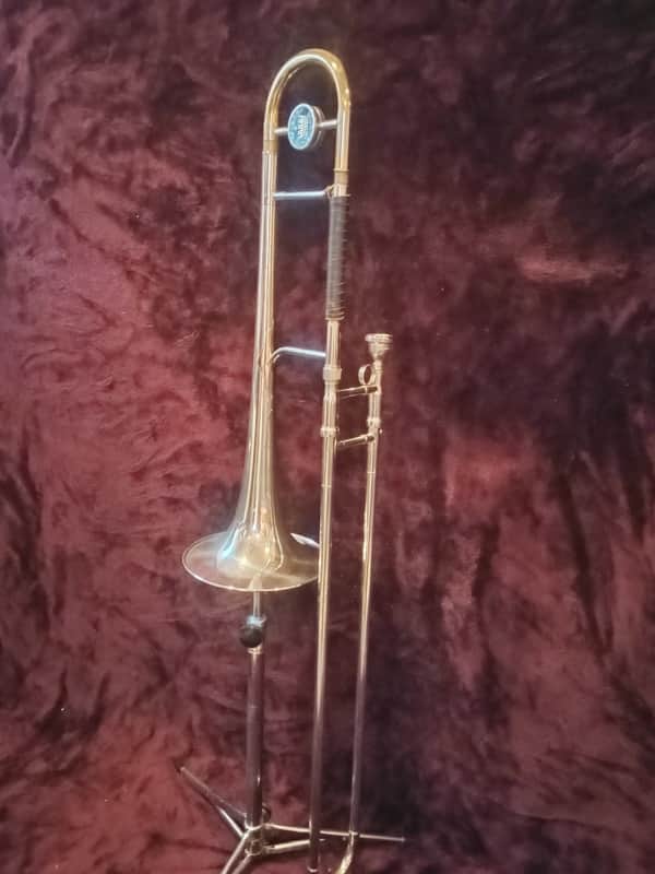 King 4b Silver Sonororus Trombone 1972 - Silver and Gold Lacker image 1