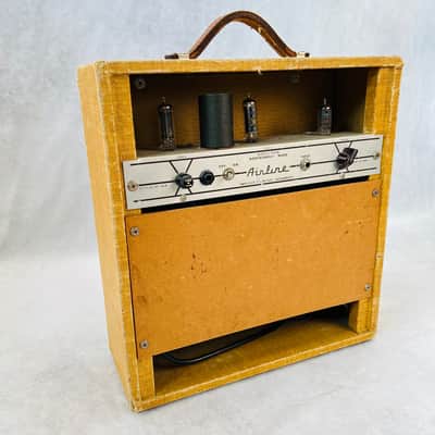 Airline Montgomery Ward Model 9008 1x6" Combo Amplifier 1950s - Tweed image 7