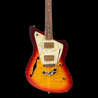 Rufini Guitars Montefalco Custom 2022 Sunburst w/ Quilted Maple Top, NEW (Authorized Dealer) image 4