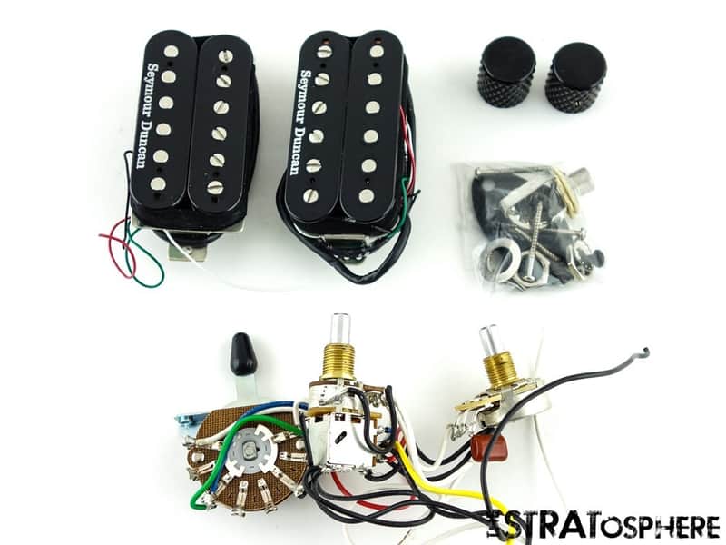 Charvel San Dimas SEYMOUR DUNCAN PICKUPS SWITCH POTS KNOBS & JACK JB+ 59