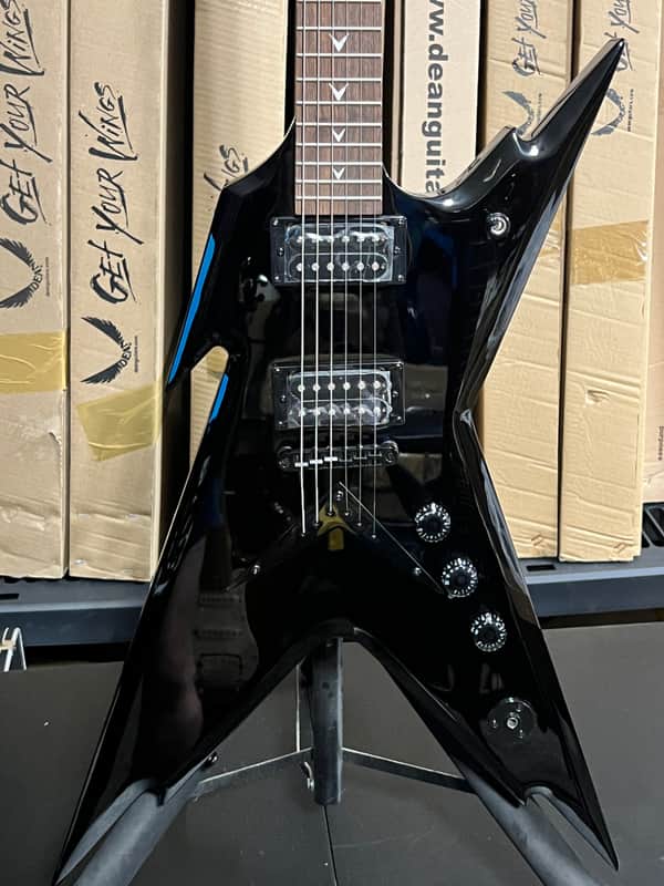 Dean Guitars Razorback X Electric Guitar - Classic Black image 1