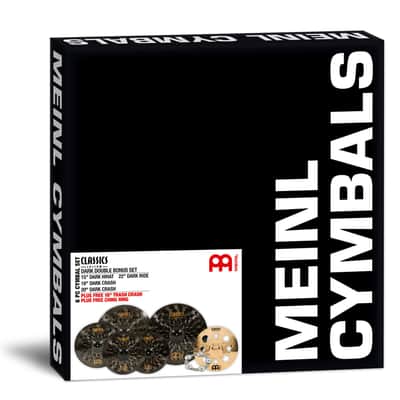 MEINL CCD5802 Classics Custom Dark Double Bonus Cymbal Beckenset 15-18-20-22+Ching Ring image 9
