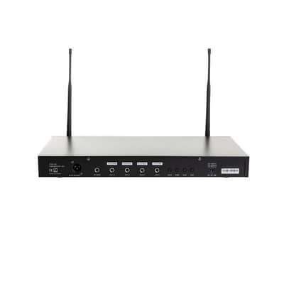 Gemini UHF-04M 4-Channel Handheld Wireless Microphone - 150' Range, Quad UHF image 4