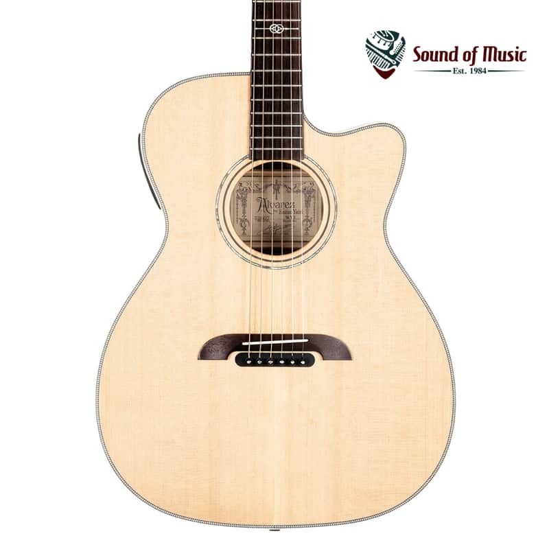Alvarez WY1 Yairi Folk Cutaway with Electronics Natural | Reverb
