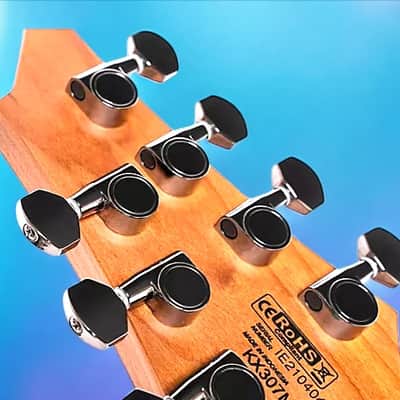 Cort KX307MSOP KX Series Multi-Scale 7 String Electric Guitar Open Pore Black image 6